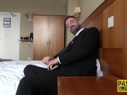 Ballgagged kinky submissive gets plowed 2/16