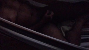 Sloppy Stroking in Hammock: Part 1 (Noisy Jerking while Completely Naked)