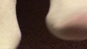 Teen girl socks up close ASMR