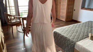 making baby at honymoon before wedding party in paradise ends with cumpussy