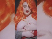 LEAKED Busty Egirl Huge Natural Boobs Exposed and Titfucked 4/16