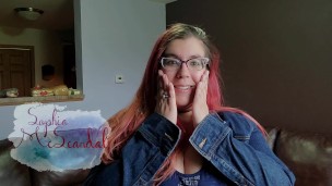 CUSTOM VIDEO TEASER - Chubby Redhead Burps and Strips down to Panties