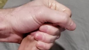 I couldn't last any longer! It felt so good I had to cum!