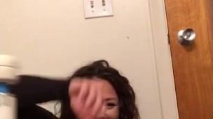 Magic wand sesh of me trying not to laugh at my own faces