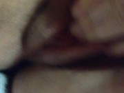 Wetting a little while I masturbate and cum