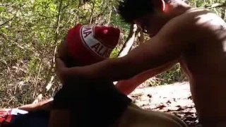 BBW Hazel Gets Caught Fondling In Public Park And Handles BBC