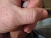 Cum explosion in hand