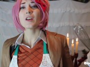 Just Natsuki for Christmas DDLC OmankoVivi Cosplay Music Video Parody 13/16