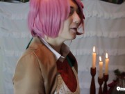 Just Natsuki for Christmas DDLC OmankoVivi Cosplay Music Video Parody 15/16