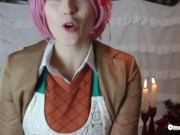 Just Natsuki for Christmas DDLC OmankoVivi Cosplay Music Video Parody 9/16