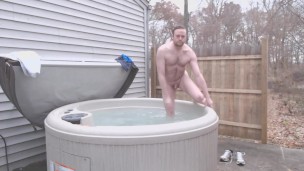 Naked in the Hot Tub