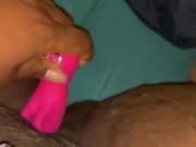 Chubby Ebony Toys Pussy Little Pink Vibrator