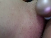Playing with my very wet pussy toy+ fingering and coming hard. Dripping 