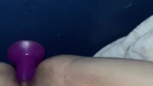 Cumming in seconds from fucking my ass with a dildo 