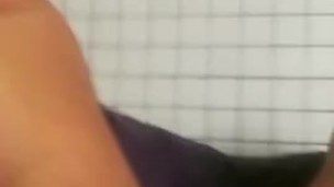 Teacher Almost Caught Playing with Pussy in Public Restroom