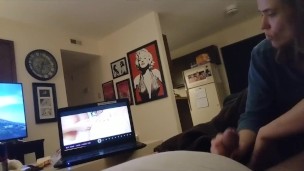 Cock Hero with Wolfradish! Cumshot at 2:20