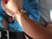 Mistress An Li tramples and punches mummified man in balls 16/16