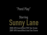 Finger Fucking Sex Fiend Sunny Lane Rubs Dickhole On Bridge! 1/16