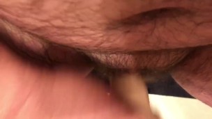 MTF Manpussy pussy toying with cum 2