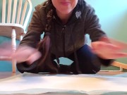 Pissing On A Super Absorbent Pee Pad 3/16