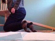 Pissing On A Super Absorbent Pee Pad 6/16