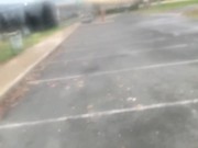 Extreme Blowjob behind wheel, fuck naughty girl in car at the gas station 14/16