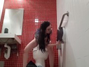 Desperate Public Toilet Piss In Bare Feet 9/16