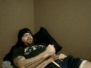 Uncut Dad Bod Cock Catches Cum