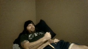 Uncut Dad Bod Cock Catches Cum