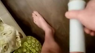 Hoover sucks me off with ruined cumshot