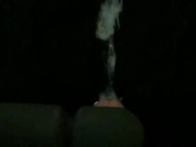No hand cumshot slow motion