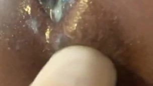 Fucking my ass till I squirt TWICE 