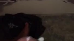 Slow mo Nut in granny bathroom