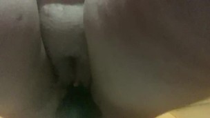 Trans Boy fucks self with Knotted Dildo