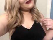 Showing Off My Tits With My New Blonde Hair