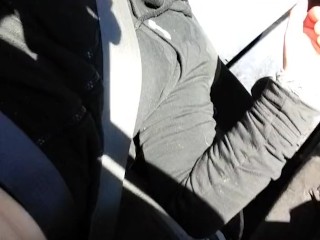 Peeing while my husband drives us down the freeway
