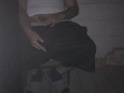 Jerkin off outside