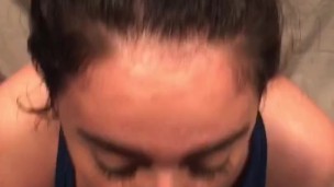 Rleased my Big load facial on a Latina Cumslut 