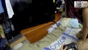 STEPSIS SEDUCES her STEPBRO while playing COD and they end up FUCKING