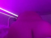 Riding a vibrator on a work trip