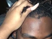 Licking the clit making her legs shake 16/16