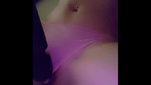 Late night Itch Masturbation with Vibrator Snap Chat Phone recording