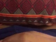 The Pre-Cum trickles from my cock and cumshot