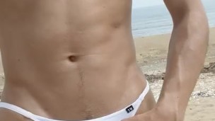 TM Tanga bikini on beach