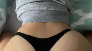 PAWG teen thong fuck and hard riding POV