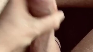 Big white cock quick sunday morning orgasm 