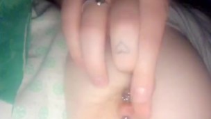 Dirty Girl Sucks on Own Nipple