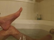 Shaving My Feet In The Bathtub