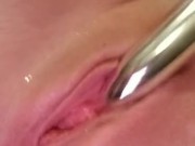 Soaking wet pussy pulsing