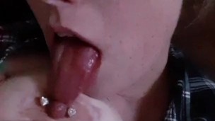 Sucking & Licking My Own Tits w/Cookie Dough 
